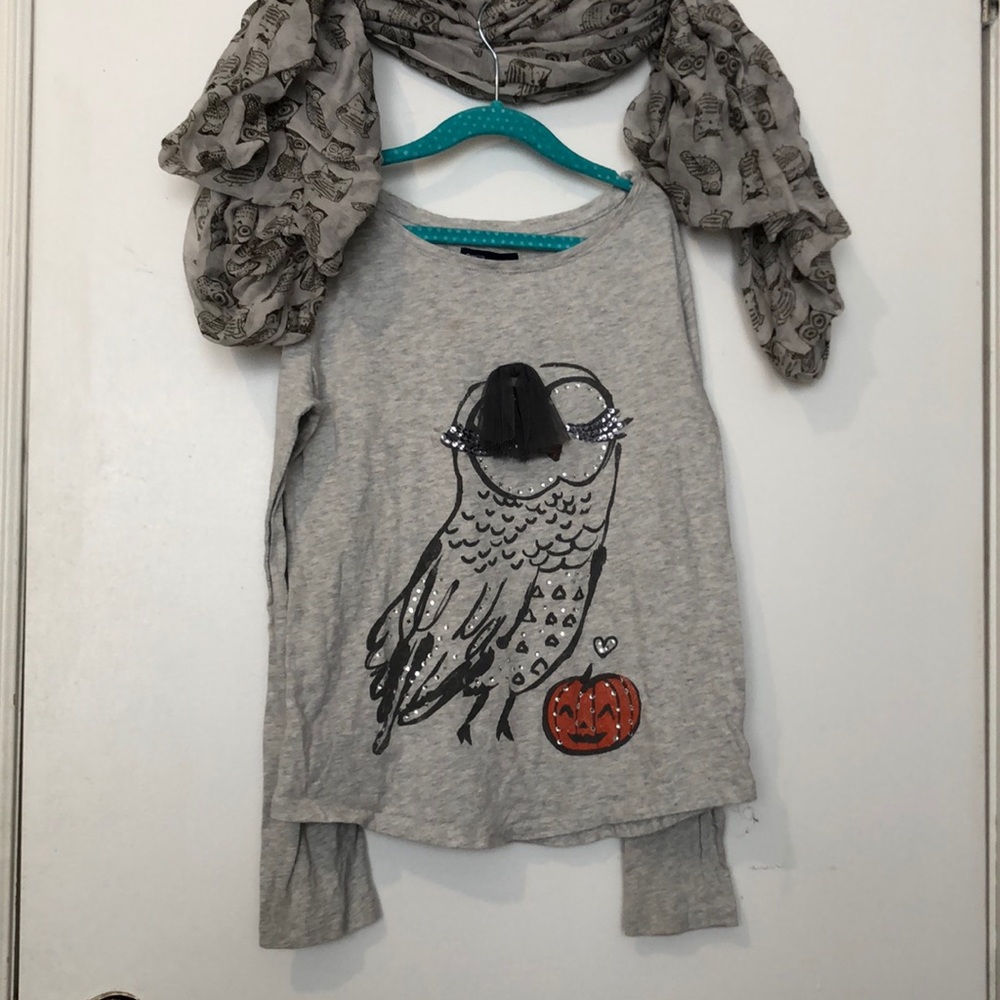 4/20 Good used condition Fall Sassy owl shirt
